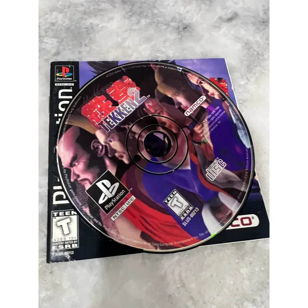 Tekken 2 Sony PlayStation PS1 Complete CIB Black Label Manual NTSC USA